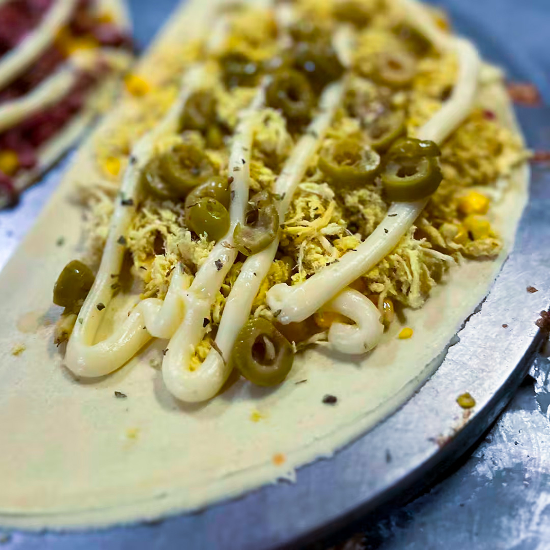 Crepe Frango com Azeitona