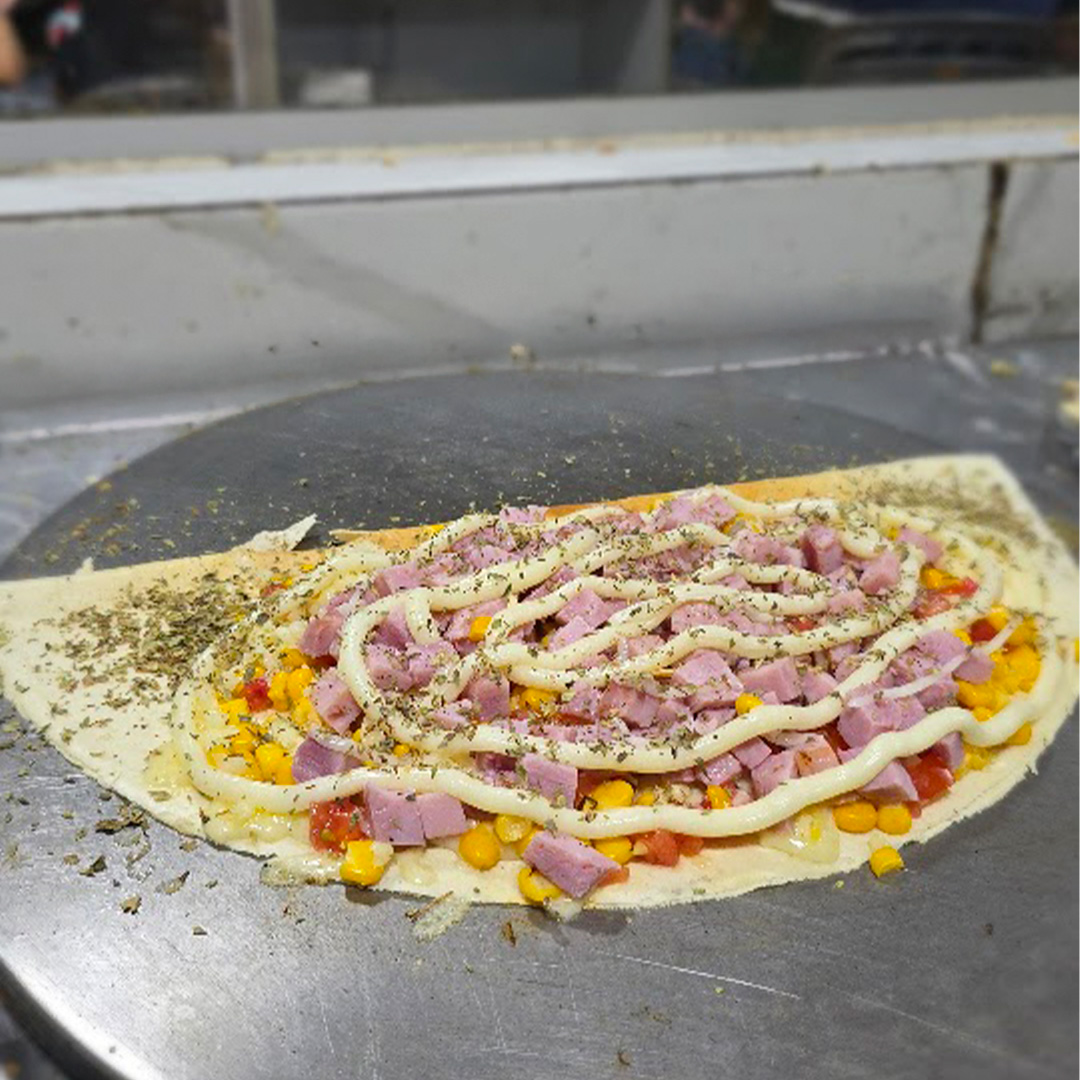 Crepe Napolitano com presunto e tomate