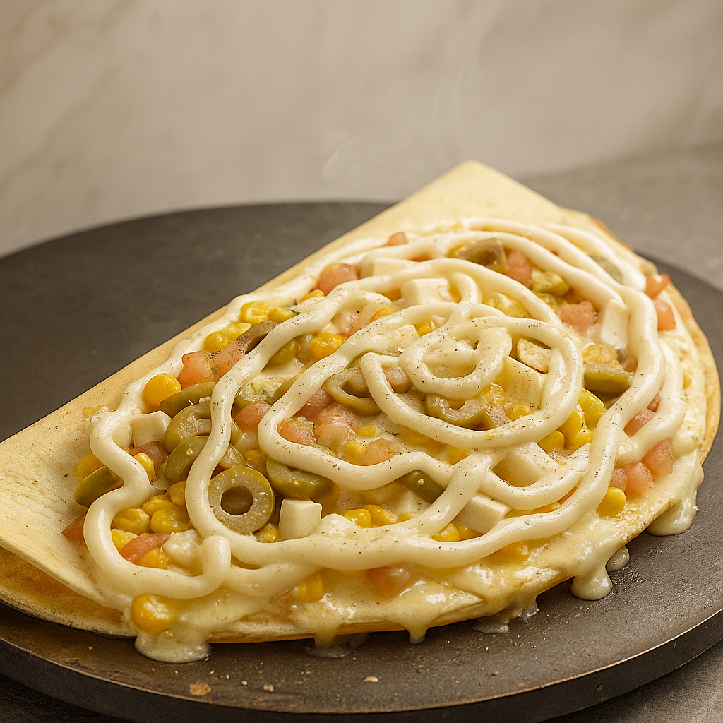 Ilustração do crepe Vegetariano