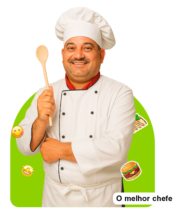 Chef preparando massa de crepe